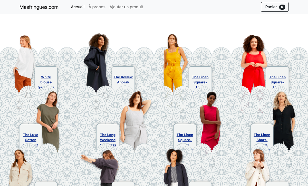 portfolio, site de ventes de vêtements haute-coutures