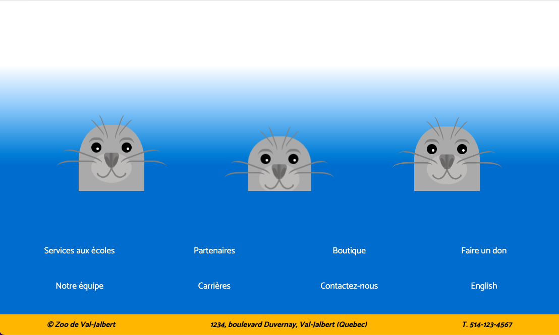 portfolio, le pied-de-page du zoo de Val-Jalbert